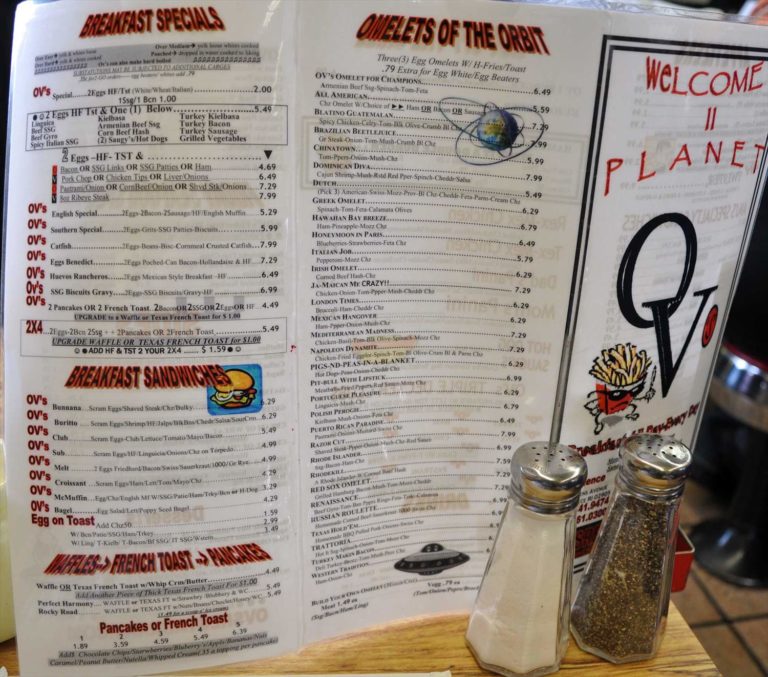 OVDiner Menu