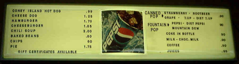 Coney Menu