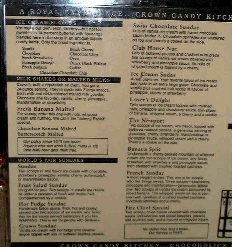 Crown Menu 2