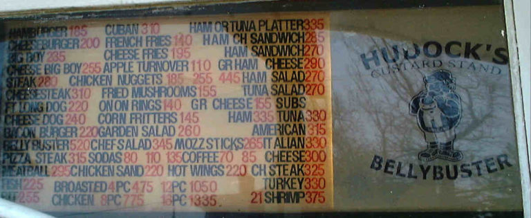 Hudocks Menu
