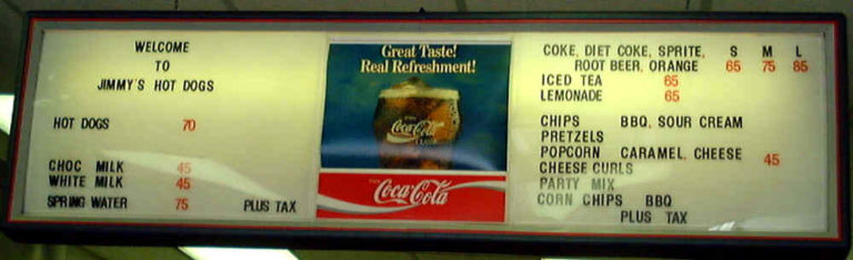 Jimmys Menu