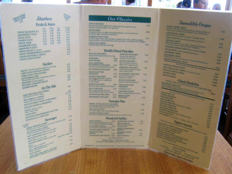 Original Pancake House Buffalo Menu