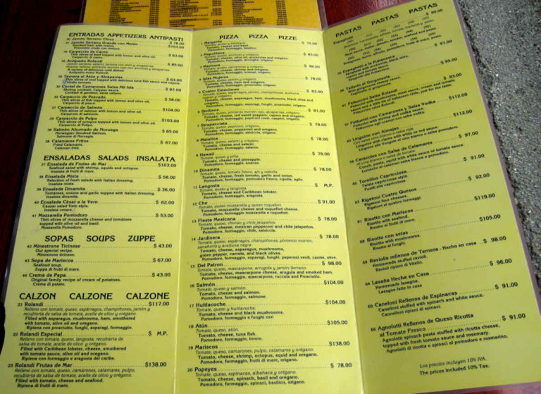 Rolandis Menu