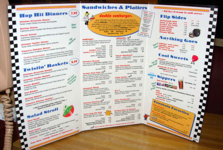 Sumburger Menu
